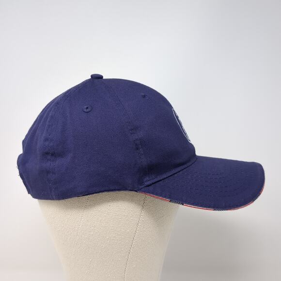 Port Authority Strapback Baseball Cap Blue One Size Adjustable 6 Panel Patriotic - Picture 5 of 10